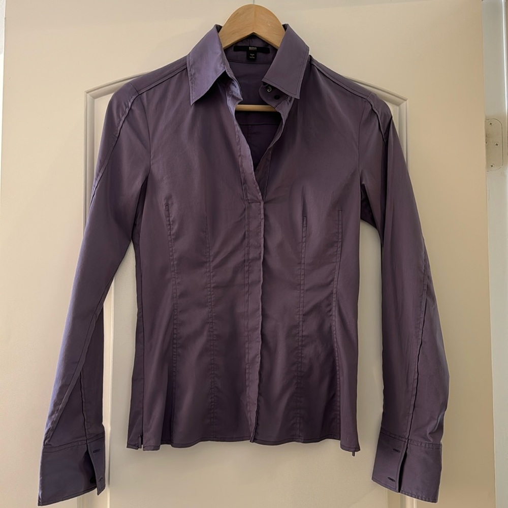 Hugo Boss Purple Dress Shirt